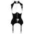 Black Level - open bh met jarretels - zwart - M