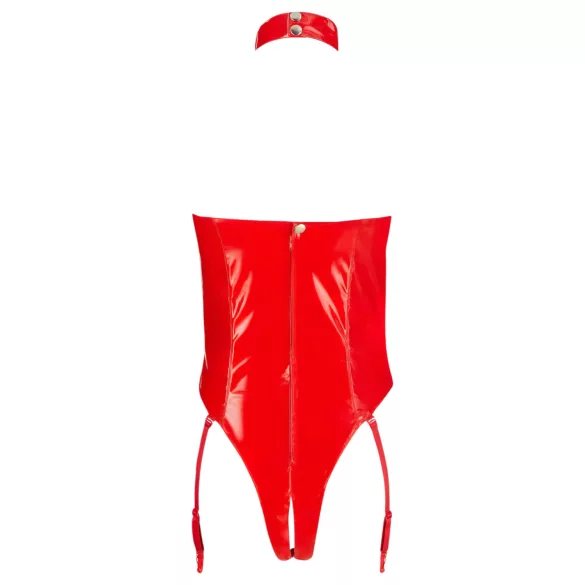 Black Level - open body met halternek - rood - S