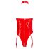 Black Level - open halsbandbody (rood) - M