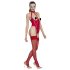 Black Level - open halsbandbody (rood) - M