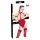 Black Level - open halsbandbody (rood) - XXL