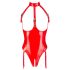Black Level - open halsbandbody (rood) - XXL