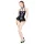 Black Level - body met halsband - zwart - M