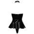 Black Level - body met halsband - zwart - L