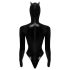 Black Velvet - Lange Mouwen Batwoman Body (Zwart) - M