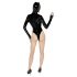 Black Velvet - Lange Mouwen Batwoman Body (Zwart) - L