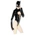 Black Velvet - Lange Mouwen Batwoman Body (Zwart) - L