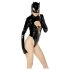 Black Velvet - Lange Mouwen Batwoman Body (Zwart) - L
