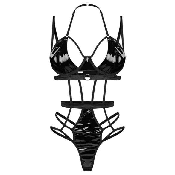 Obsessive Keira - body met bandjes - zwart - L/XL