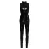 Black Level - catsuit met rits - glanzend vinyl - zwart - L