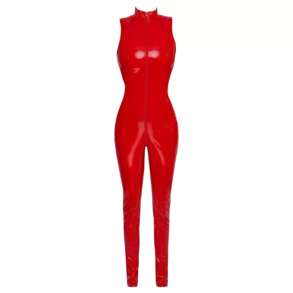 Black Level - catsuit zonder mouwen - rits - rood