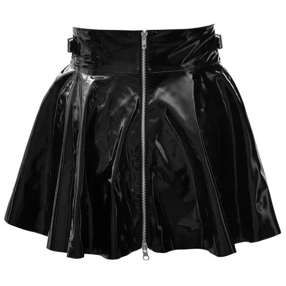 Black Level - latex minirok - zwart