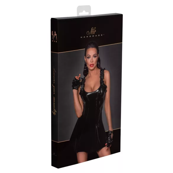 Noir - ruches minijurk (zwart) - L