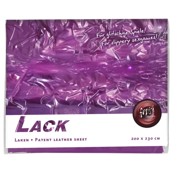 Lakensex - lakens - laken waterdicht vinyl - 200x220cm - paars