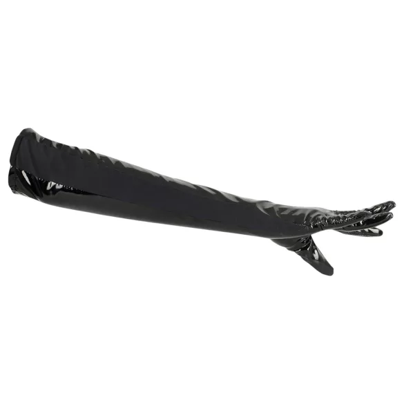 Black Level - lak handschoenen - glanzend - zwart - XL