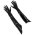 Black Level - lange lakhandschoenen - zwart - M
