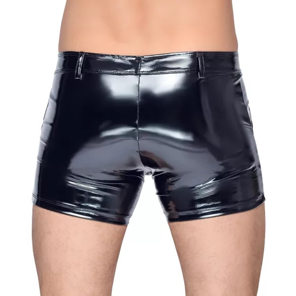 Black Level - heren boxershort met zijzak - lakleer - zwart - M