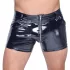 Black Level - heren boxershort met zijzak - lakleer - zwart - L