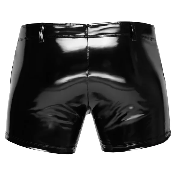 Black Level - heren boxershort met zijzak - lakleer - zwart - L
