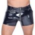 Black Level - heren lakshort met zijzakken (zwart) - XL