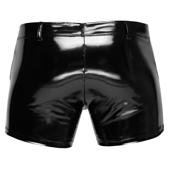 Black Level - heren lakshort met zijzakken (zwart) - 2XL