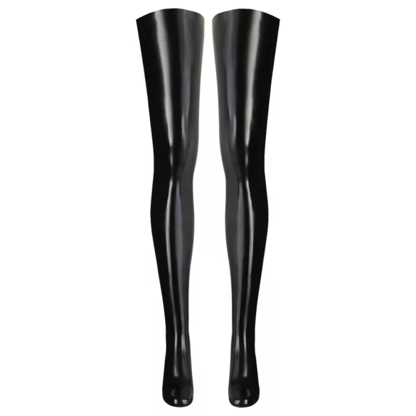 LATEX - latex dames kousen - zwart - L/XL