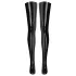 LATEX - latex dames kousen - zwart - L/XL