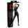 LATEX - dames catsuit met lange mouwen - zwart - L