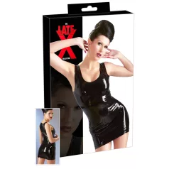 LATEX - minijurk zonder mouwen - zwart - latex
