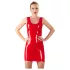 LATEX - latex minijurk zonder mouwen - rood - M