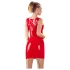 LATEX - latex minijurk zonder mouwen - rood - M