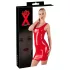 LATEX - latex minijurk zonder mouwen - rood - L