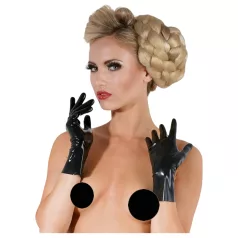 LATEX - korte unisex handschoenen - latex - zwart - L