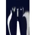 LATEX - legging - rits - latex - zwart