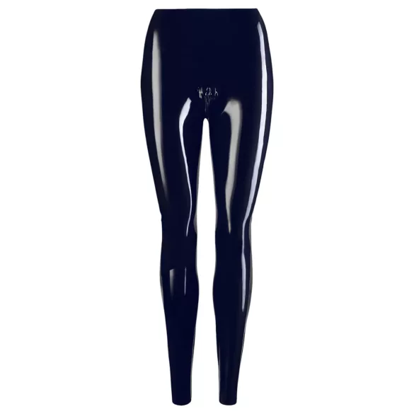 LATEX - legging - rits - latex - zwart - M