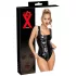 LATEX - latex body met ritssluiting (zwart) - M
