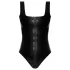 LATEX - latex body met ritssluiting (zwart) - M