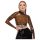 LATEX - doorzichtige latex top (doorzichtig-zwart) - S-L