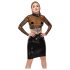 LATEX - Transparante latex top (transparant-zwart)