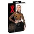LATEX - doorzichtige latex top (doorzichtig-zwart) - S-L - 2XL