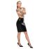 LATEX - latex midi-rok (zwart)