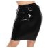 LATEX - latex midi-rok (zwart)