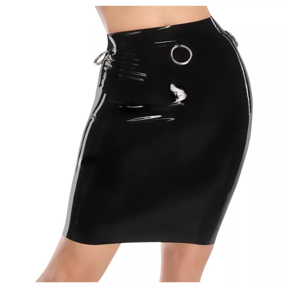 LATEX - latex midirok (zwart) - 2XL