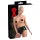 LATEX - dames slip met condoom - zwart - M