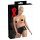 LATEX - dames slip met inwendig condoom (zwart) - L