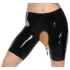LATEX - Zwarte latex slip met afvoergleuf