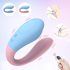 Mrow 03 - oplaadbare waterdichte koppel vibrator (blauw-roze)