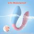 Mrow 03 - oplaadbare waterdichte koppel vibrator (blauw-roze)