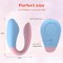 Mrow 03 - oplaadbare waterdichte koppel vibrator (blauw-roze)