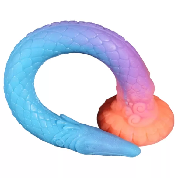 OgazR XXL Eel - anale dildo - fosforescerend - 47 cm - roze